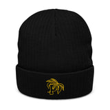 Paradise University Ribbed knit beanie